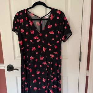 Flowered Gap Dress